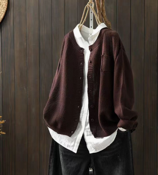 Levoire | Dou Cardigan Doux Braun