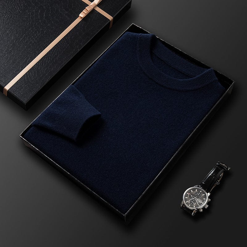 Levoire | Pull en cachemire avec une sensation luxueuse Bleu marine