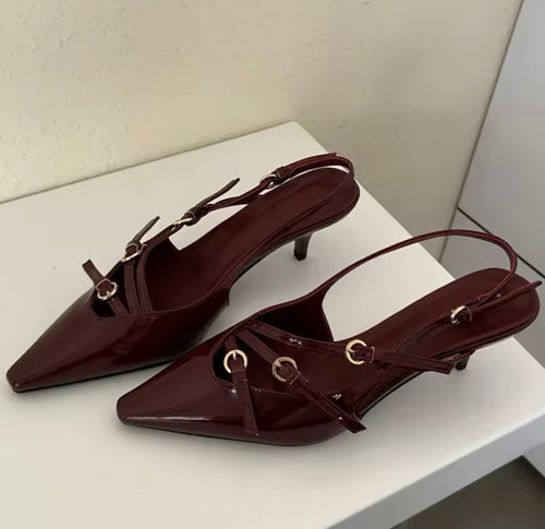 Levoire | Baskets À Talons Élégantes En Rouge Foncé