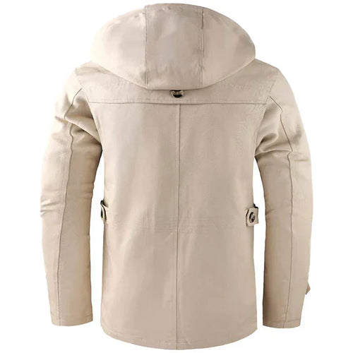 Levoire | Trench-coat élégant avec capuche pour hommes