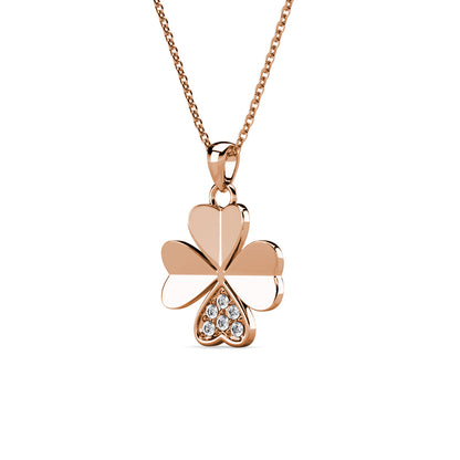 Levoire | et pendentif pétale Clover orné de 6 cristaux Swarovski - Livraison Offerte
