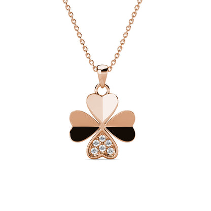 Levoire | et pendentif pétale Clover orné de 6 cristaux Swarovski - Livraison Offerte