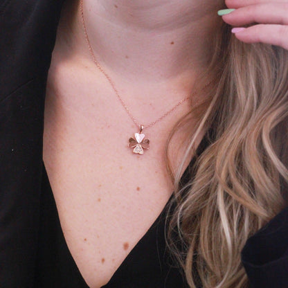 Levoire | et pendentif pétale Clover orné de 6 cristaux Swarovski - Livraison Offerte