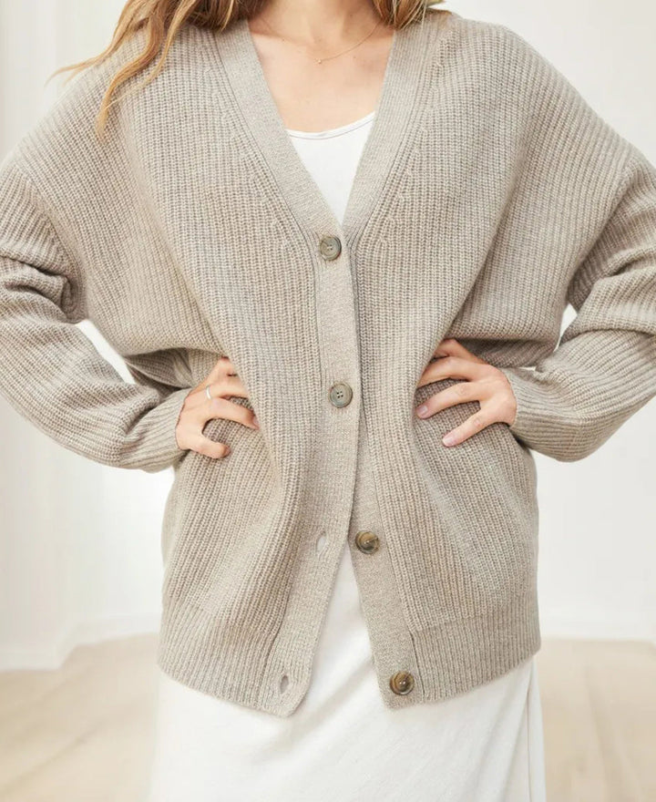 Levoire | Gilet Cocoon Avec Sensation Cachemire Pour Chaleur Élégante Taupe