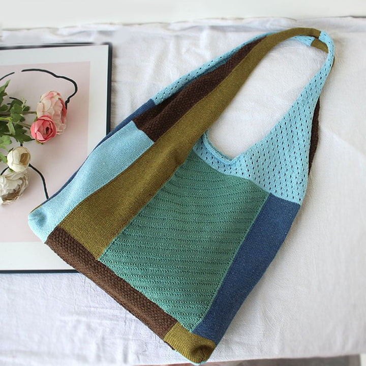 Levoire | Patchwork Tricot Sac Multicolore 2