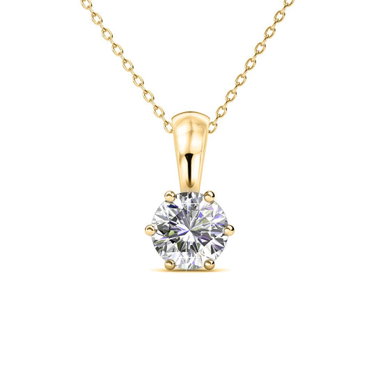 Levoire | et Pendentif Birth Stone orné d'un cristal autrichien de haute qualité - Livraison offerte Plaqué Or 18k
