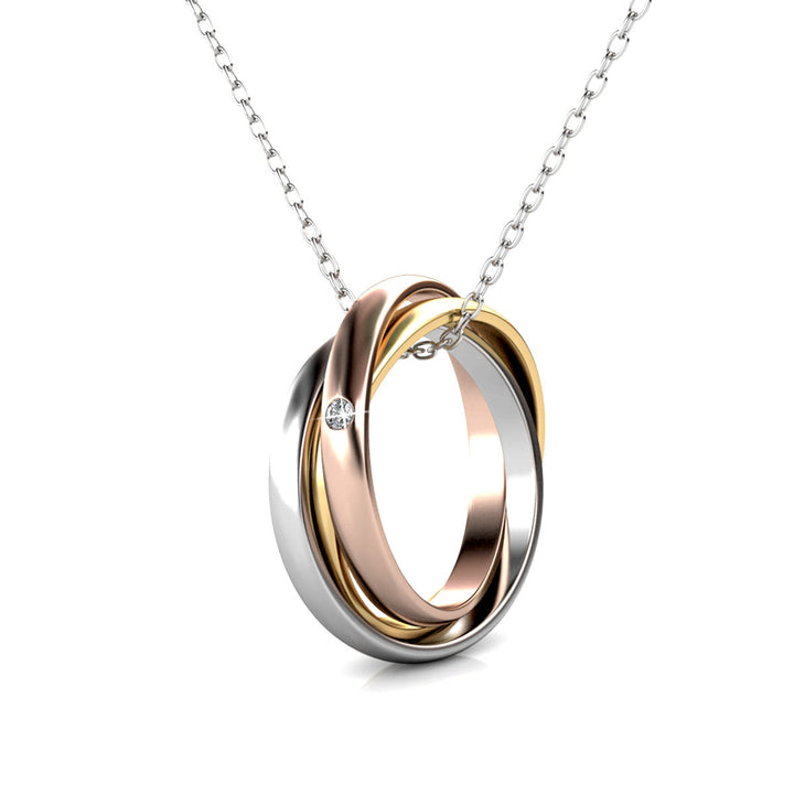 Levoire | 3 realms plaqué Rhodium orné d'un cristal autrichien de très haute qualité - Livraison Offerte