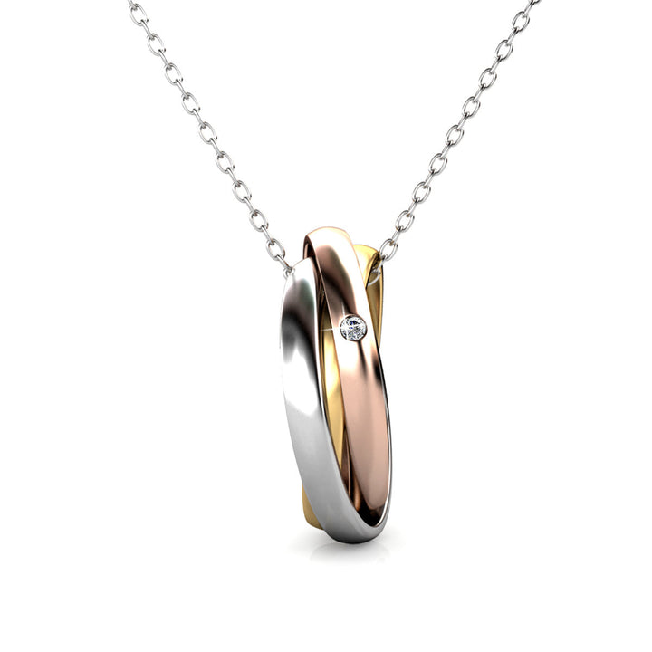 Levoire | 3 realms plaqué Rhodium orné d'un cristal autrichien de très haute qualité - Livraison Offerte