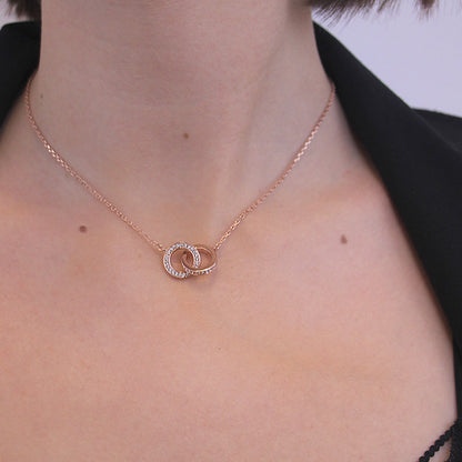 Levoire | Circle Twin orné de 52 cristaux autrichiens de très haute qualité - Livraison Offerte