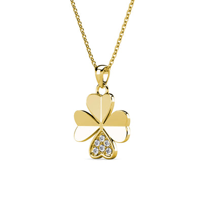 Levoire | et pendentif pétale Clover orné de 6 cristaux Swarovski - Livraison Offerte