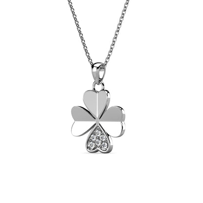 Levoire | et pendentif pétale Clover orné de 6 cristaux Swarovski - Livraison Offerte