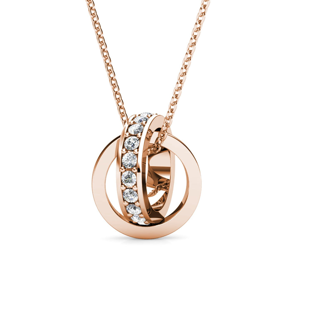 Levoire | et pendentif Circle Hoop orné de 20 cristaux Swarovski - Livraison Offerte