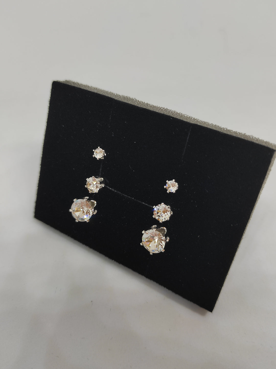 Levoire | Trinity de 3 paires de Boucles d'oreilles ornées de cristaux autrichien haute qualité - Livraison Offerte