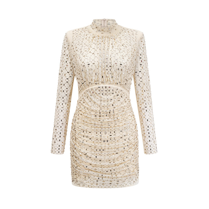 Levoire | Robe Minime Drapée Revêtue De Cristal