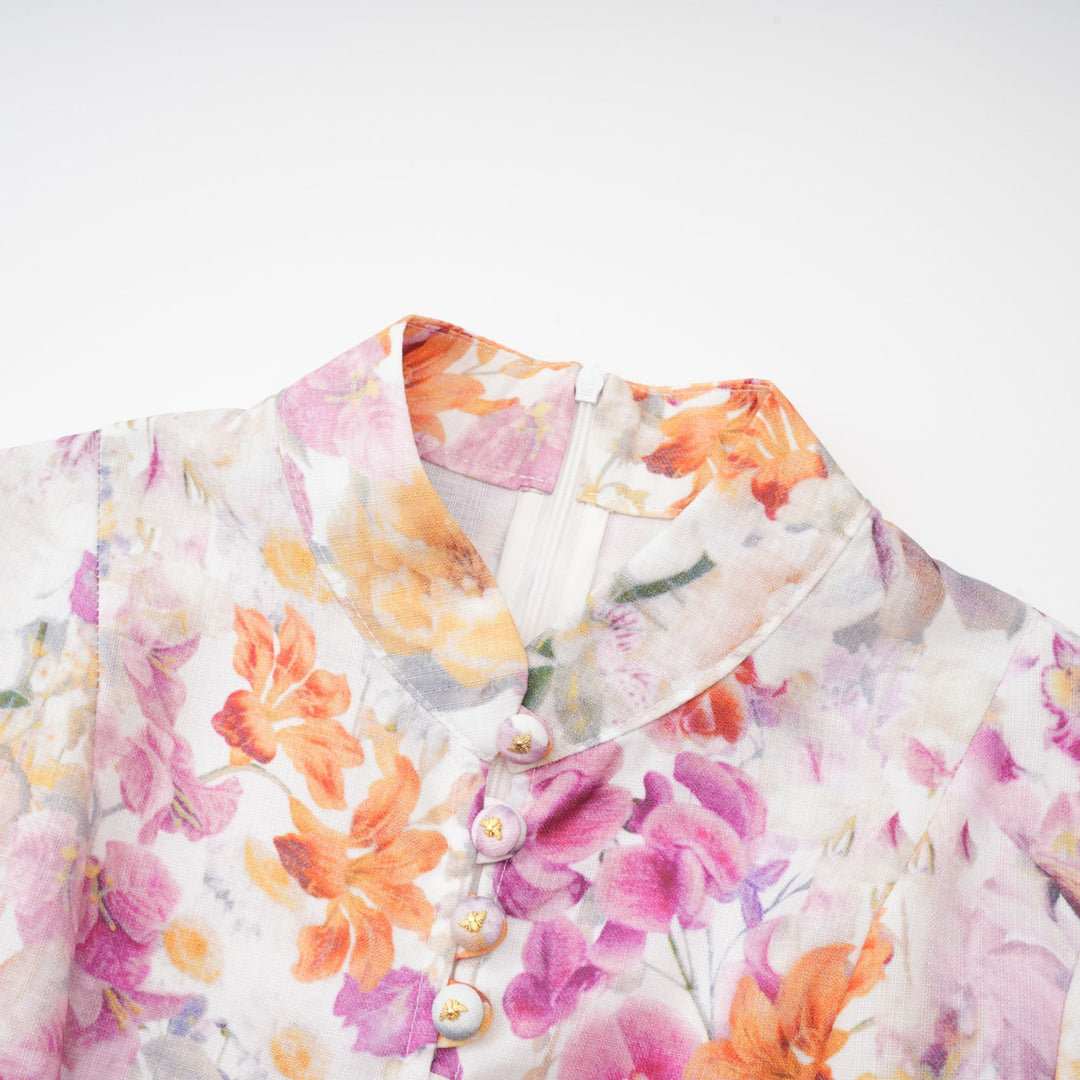 Levoire | Robe Midi En Or Ornée De Cristaux