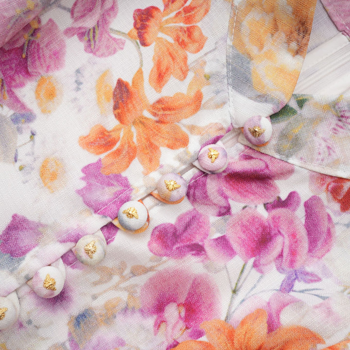 Levoire | Robe Midi En Or Ornée De Cristaux
