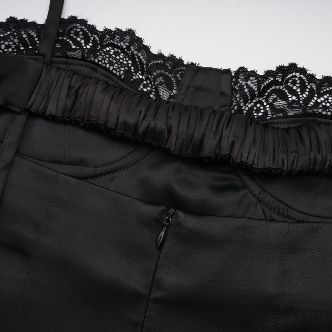 Levoire | Dentelle Satin Mi-Long Robe