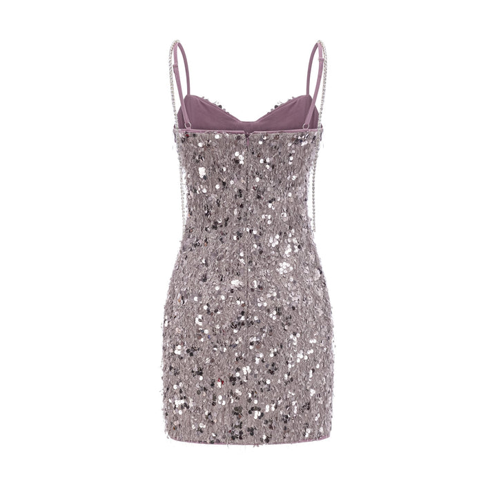 Levoire | Robe Mini Décorée Lila