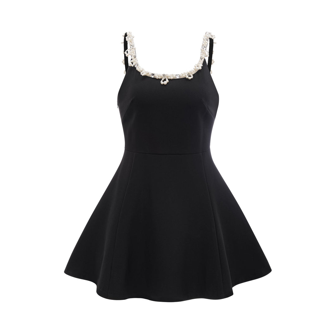 Levoire | Robe Mini Évasée En Fausses Perles