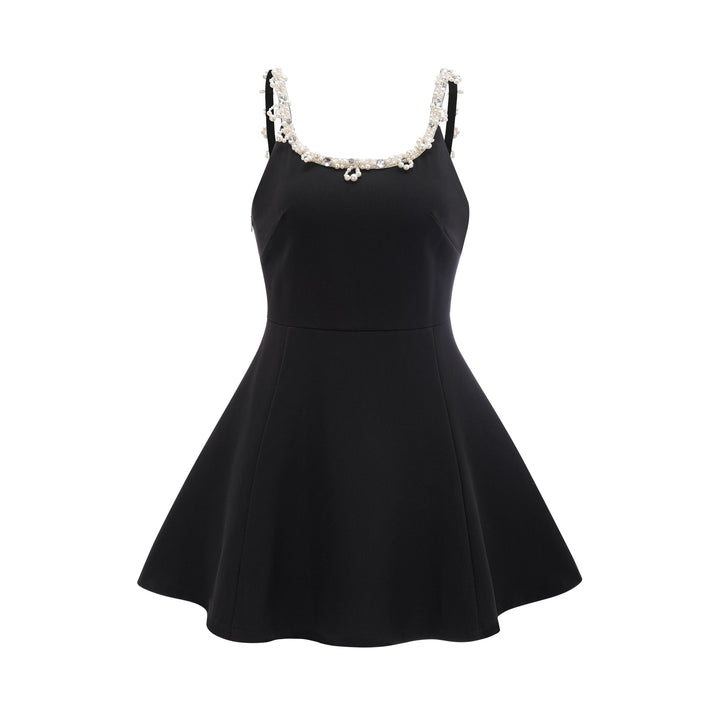Levoire | Robe Mini Évasée En Fausses Perles