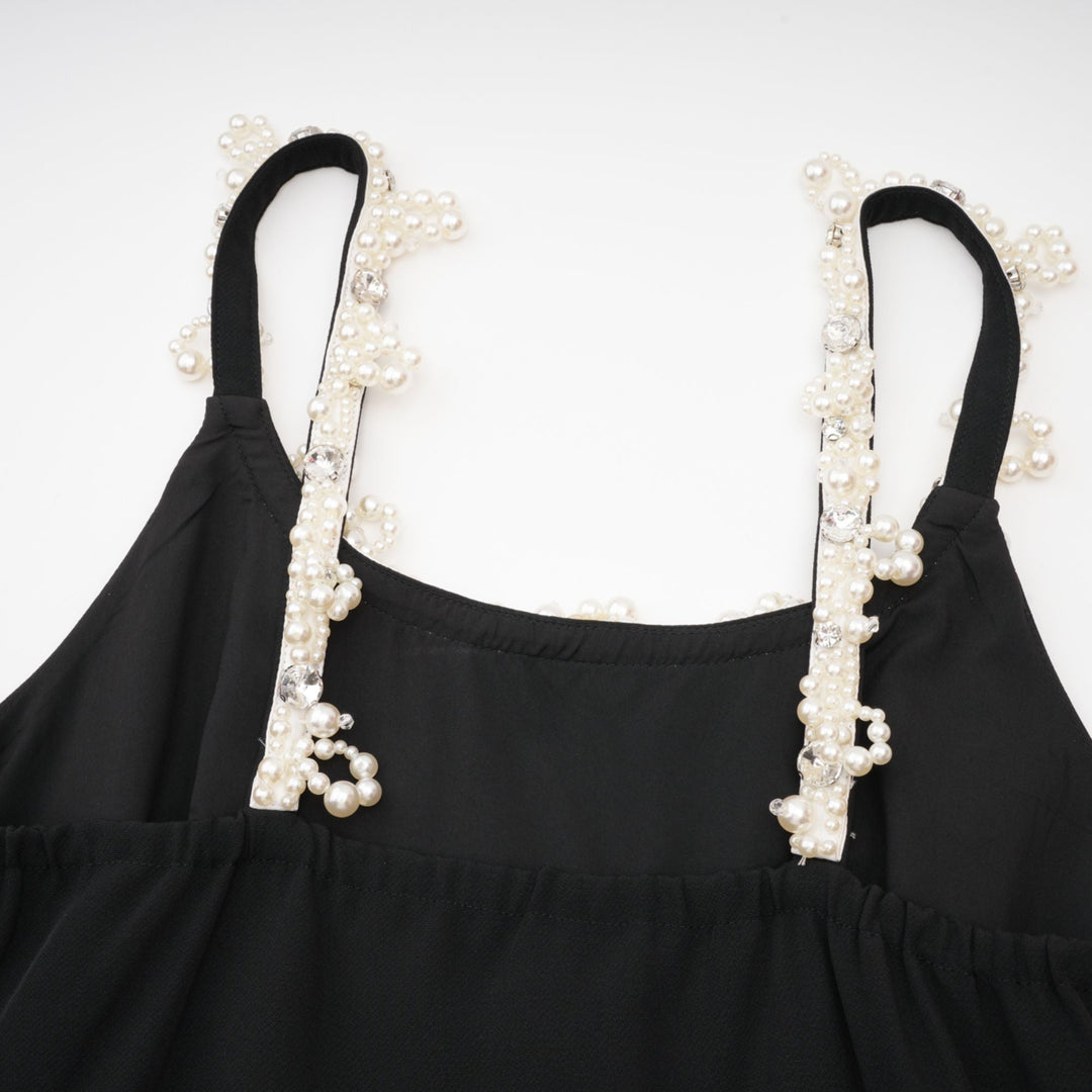 Levoire | Robe Mini Évasée En Fausses Perles