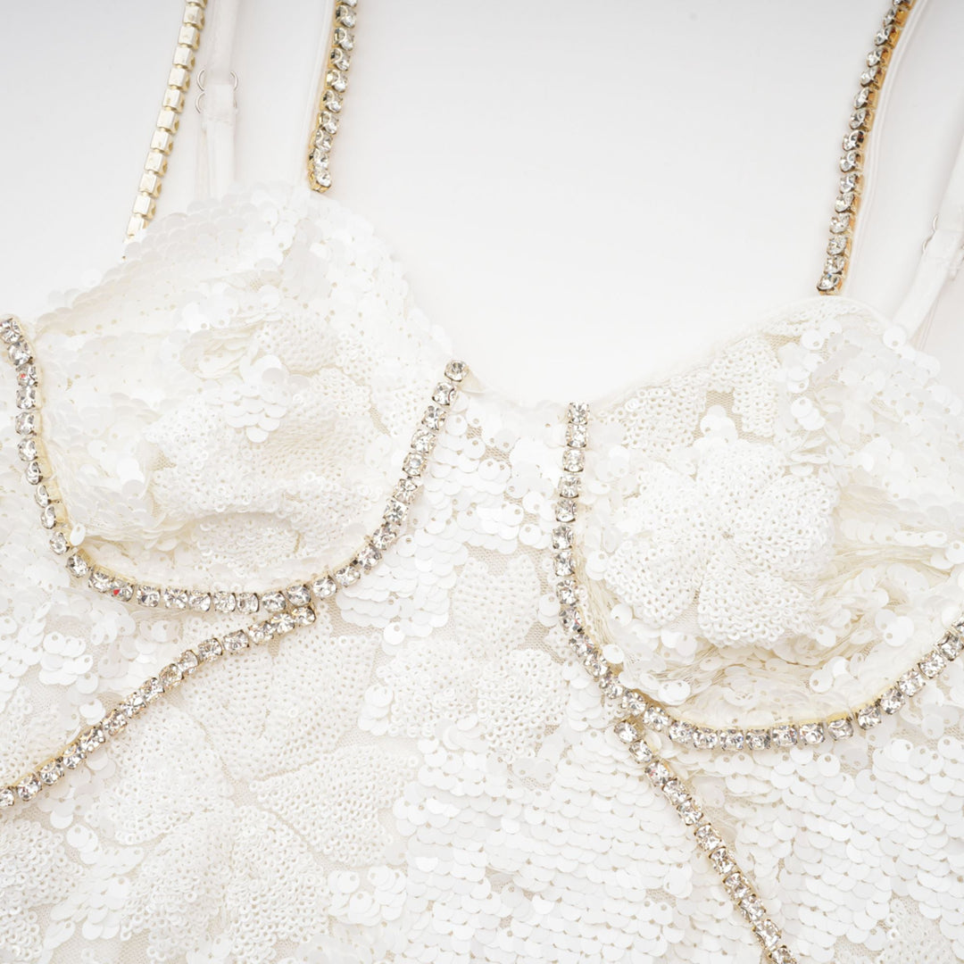 Levoire | Robe Mini Bustier Décorée