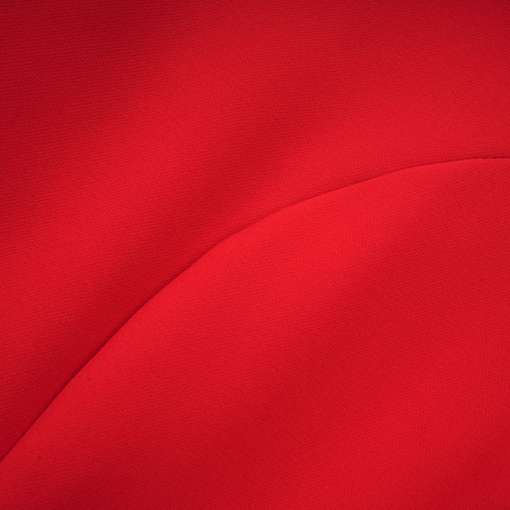 Levoire | Robe Rouge À Manches Longues Avec Décorations Florales
