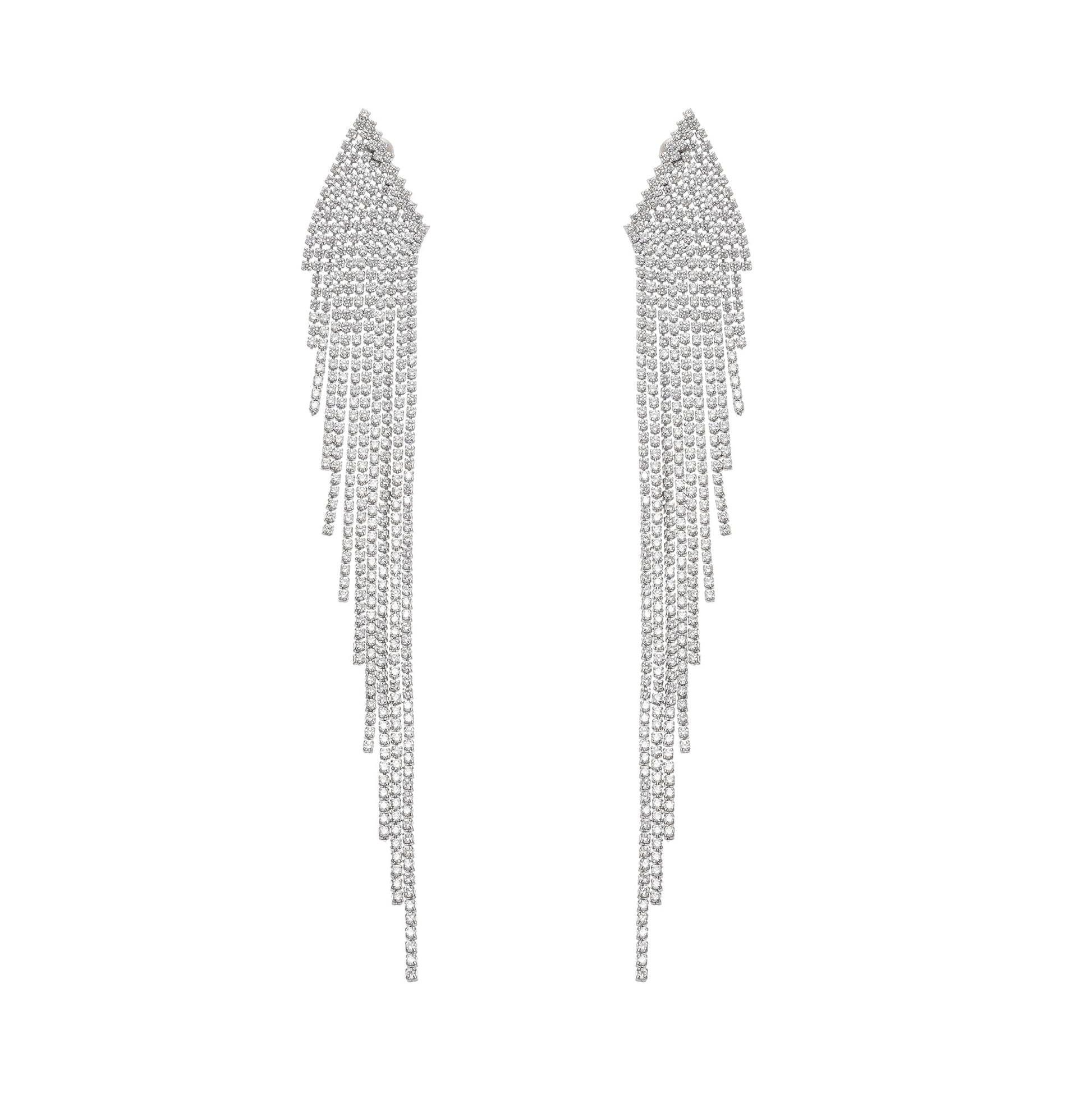 Levoire | Argent Boucles D'Oreilles Franges Poli