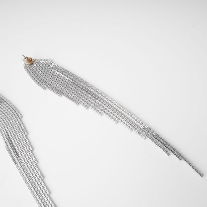 Levoire | Argent Boucles D'Oreilles Franges Poli