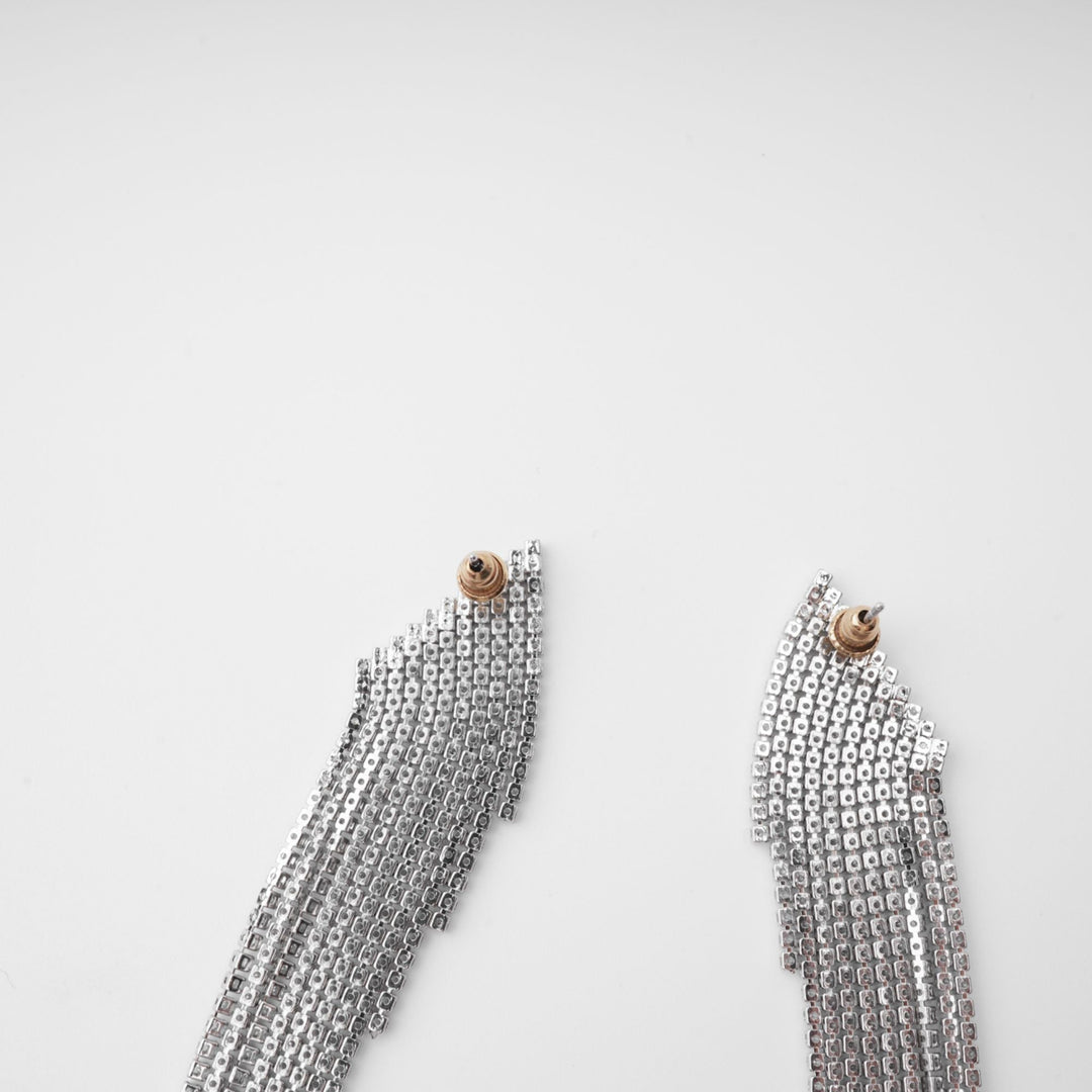 Levoire | Argent Boucles D'Oreilles Franges Poli