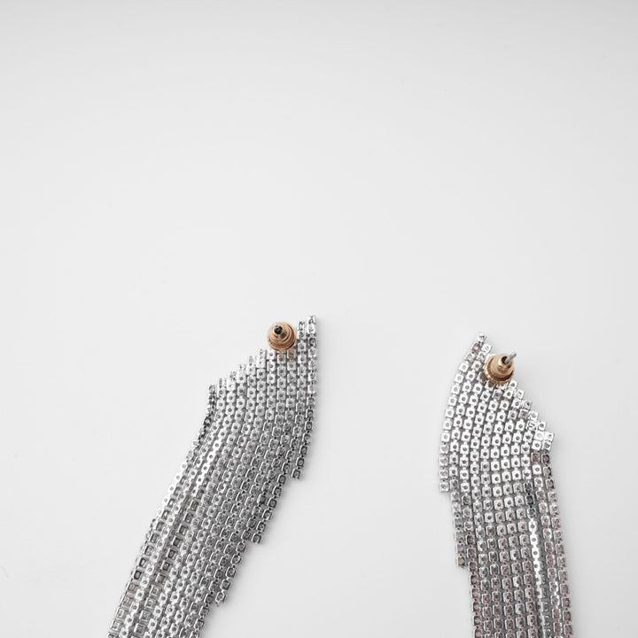 Levoire | Argent Boucles D'Oreilles Franges Poli