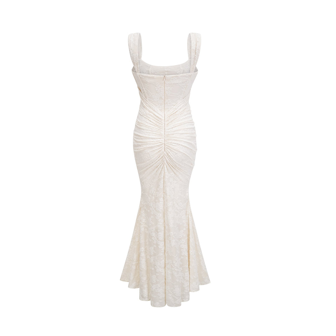 Levoire | Robe Maxi Jacquard Fleurs