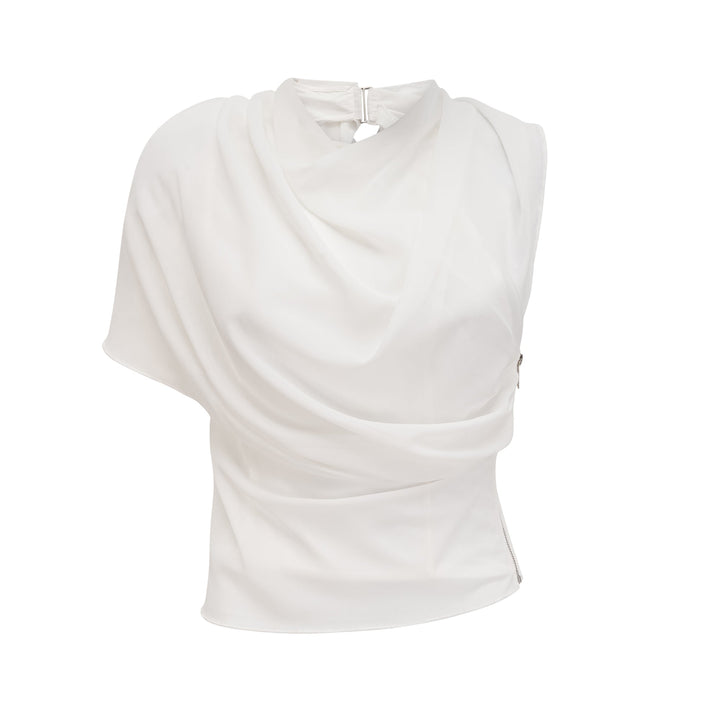 Levoire | Blouse En Chiffon Blanche Élegante