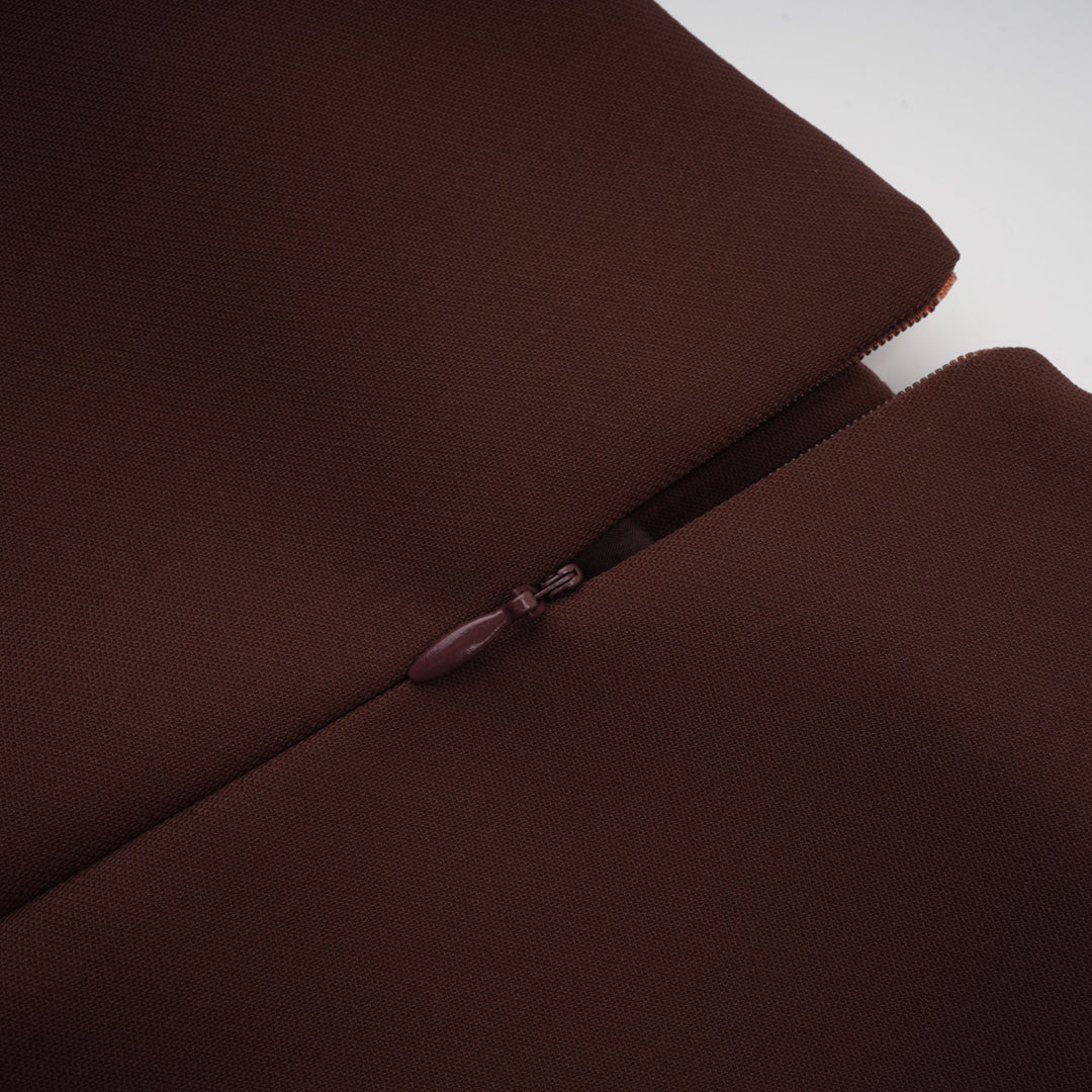 Levoire | Robe Mini À Encolure Asymétrique Marron Puff