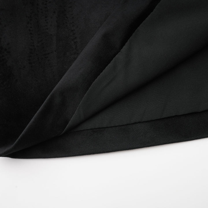 Levoire | Robe Mini En Velours Noir Ornée De Cristaux