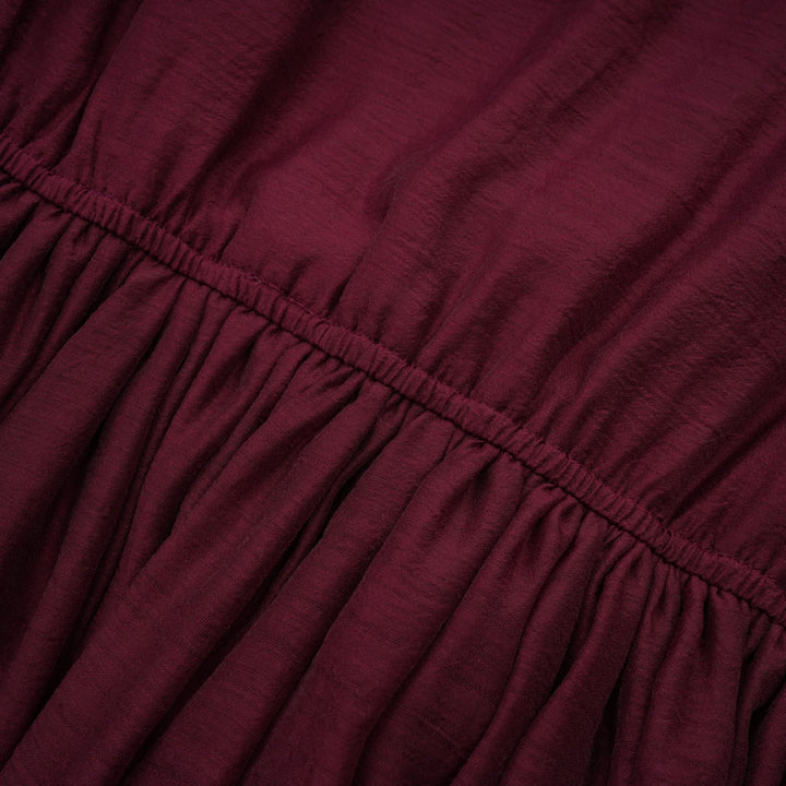 Levoire | Robe Mini Évasée Rayée Rouge