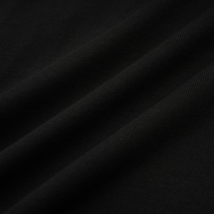 Levoire | Chemisier Noir À Volants En Jersey Extensible