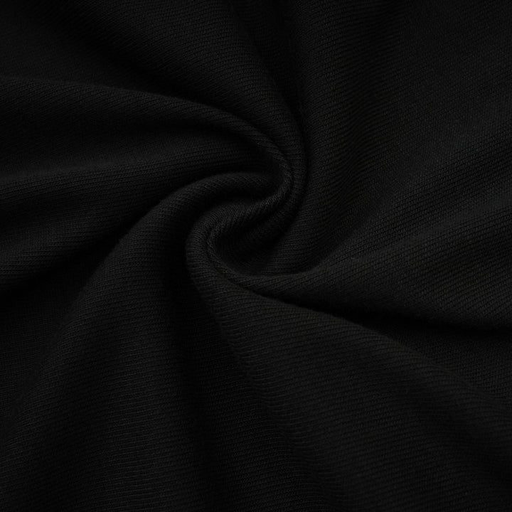 Levoire | Chemisier Noir À Volants En Jersey Extensible