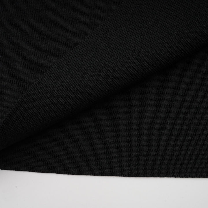 Levoire | Robe Midi Noire À Vagues