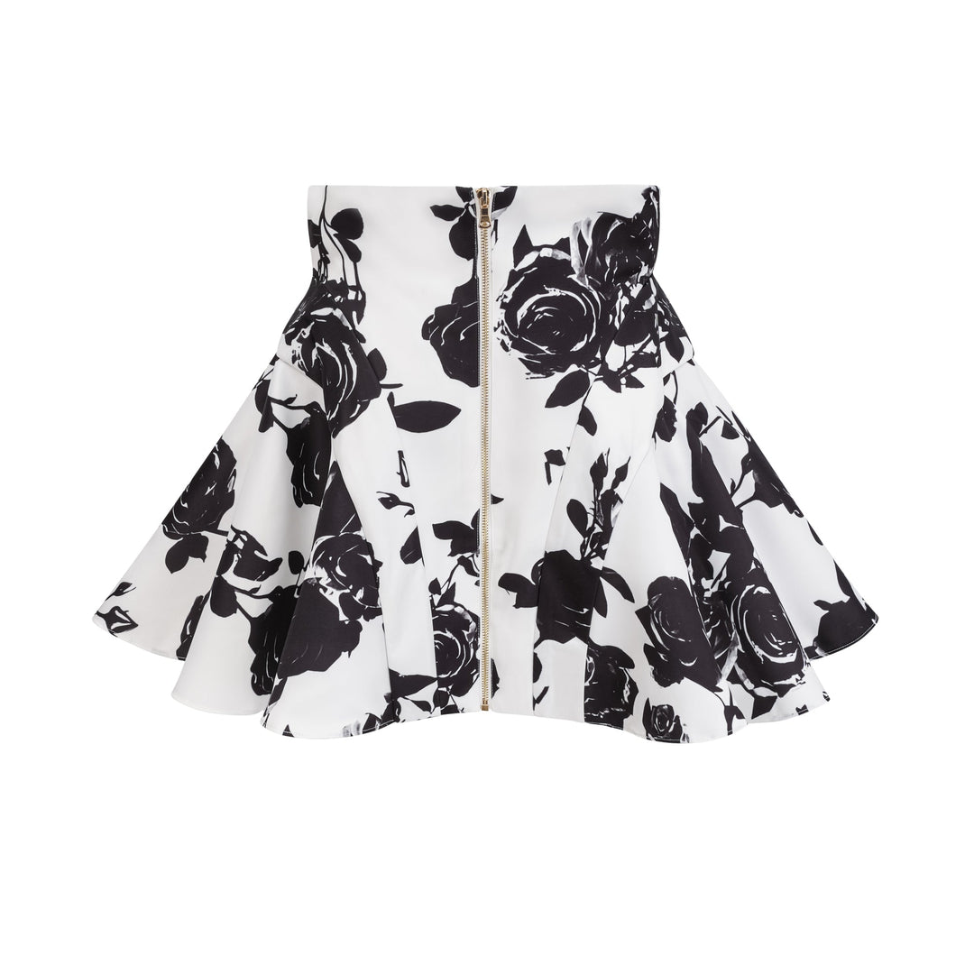 Levoire | Motif Floral Chemise & Jupe Ensemble Assorti