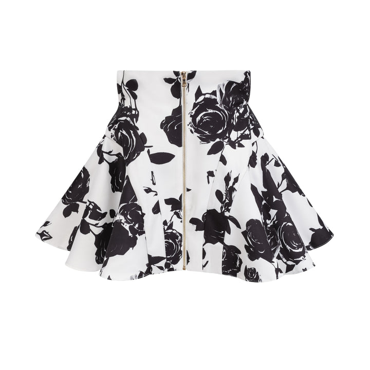 Levoire | Motif Floral Chemise & Jupe Ensemble Assorti