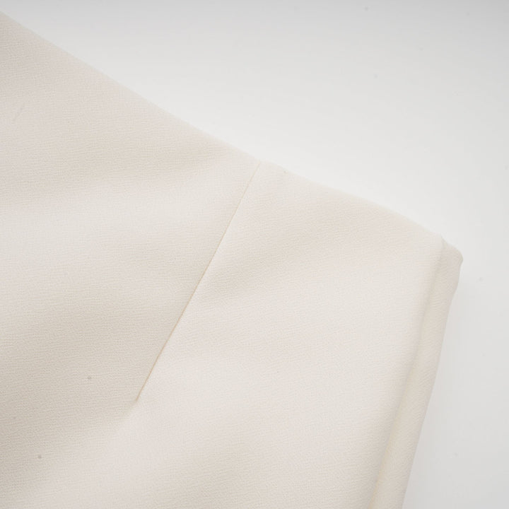 Levoire | Veste Bleue À Bordure En Dentelle & Jupe Ensemble Coordonné