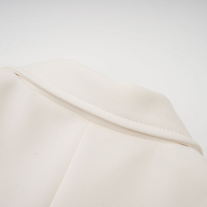 Levoire | Veste Bleue À Bordure En Dentelle & Jupe Ensemble Coordonné