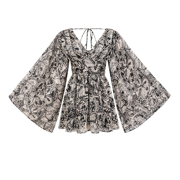 Levoire | Imprimé À Motif Robe Mini À Encolure En V