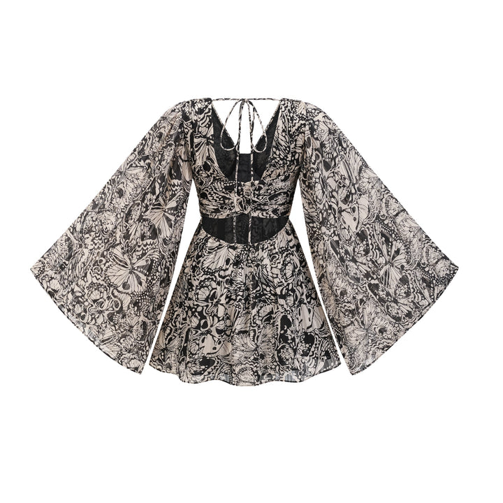 Levoire | Imprimé À Motif Robe Mini À Encolure En V