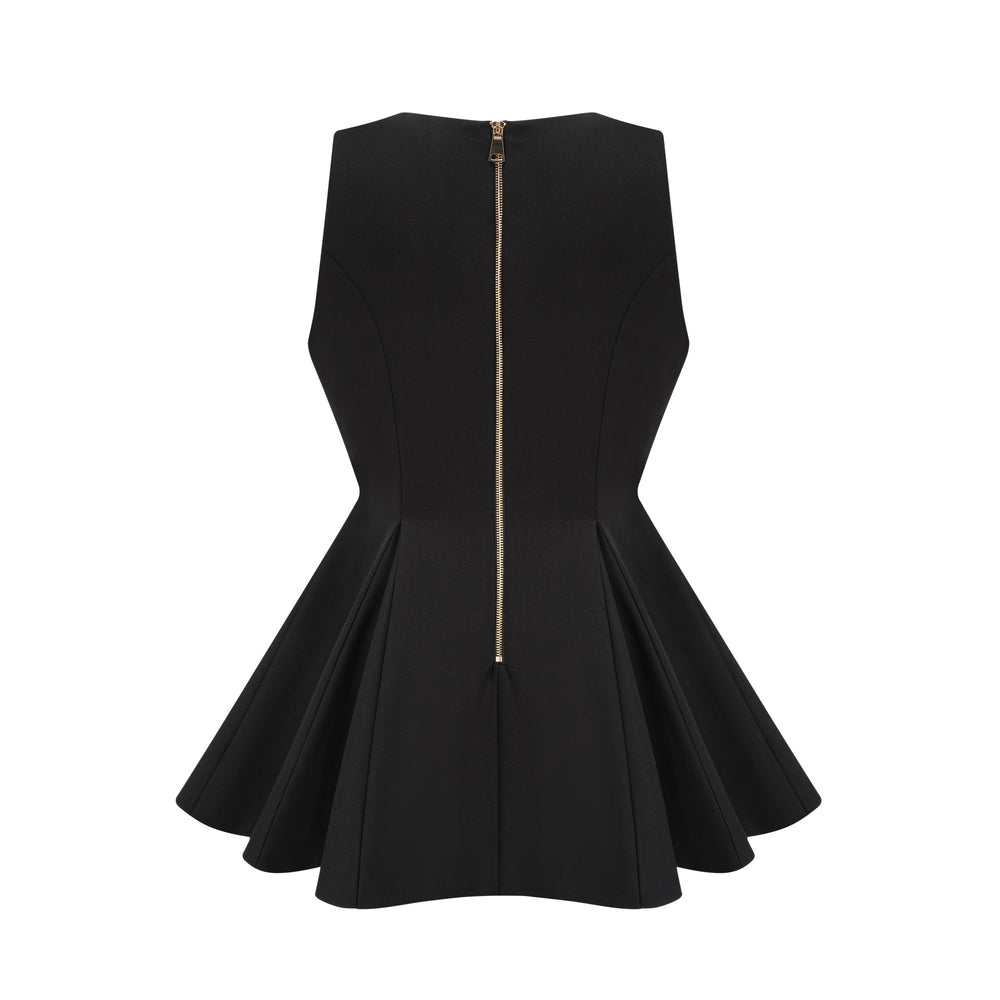 Levoire | Robe Mini Flare À Double Rangée