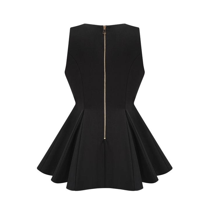 Levoire | Robe Mini Flare À Double Rangée
