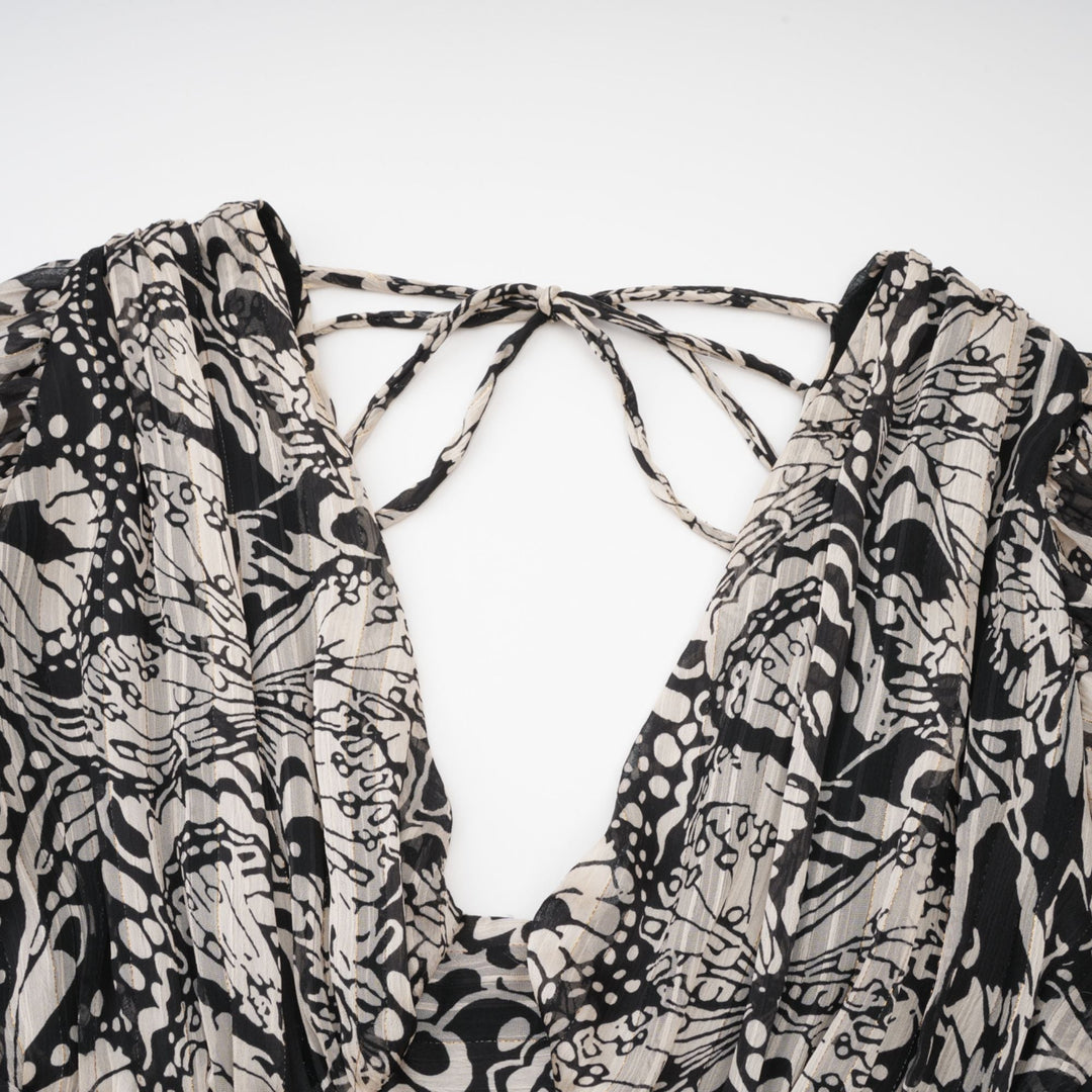 Levoire | Imprimé À Motif Robe Mini À Encolure En V