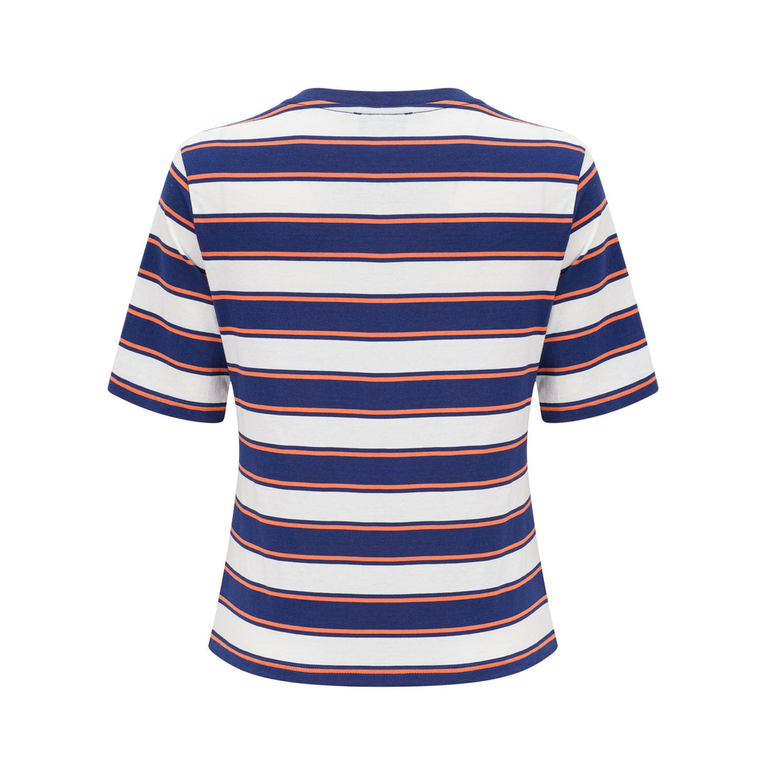 Levoire | T-Shirt En Coton Avec Imprimé Rayé