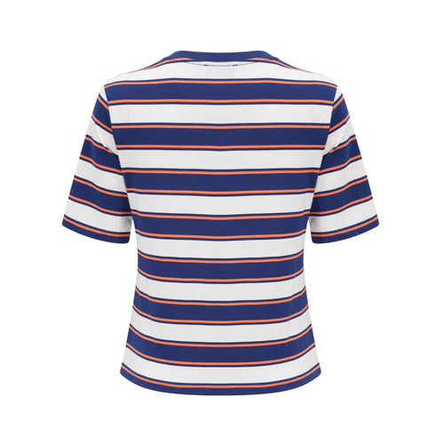 Levoire | T-Shirt En Coton À Imprimé Rayé
